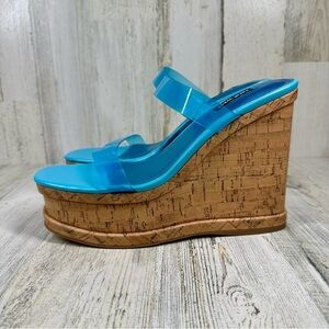 New NINE WEST Women's Rapps3 Ultra High Wedge Sandal‎ #803